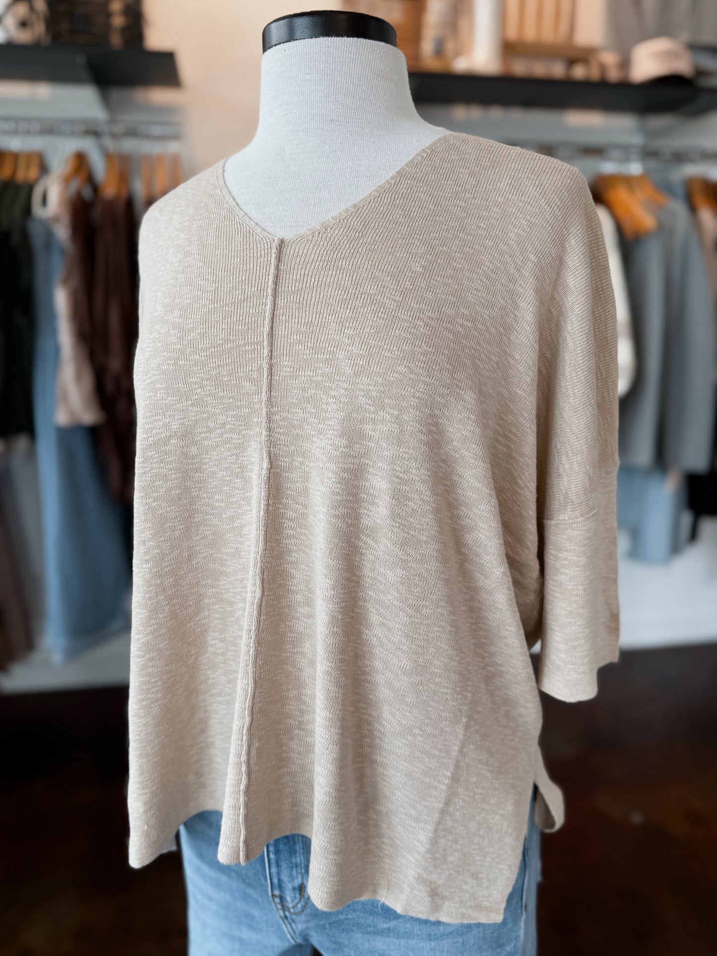 Anything But Basic Top - Beige
