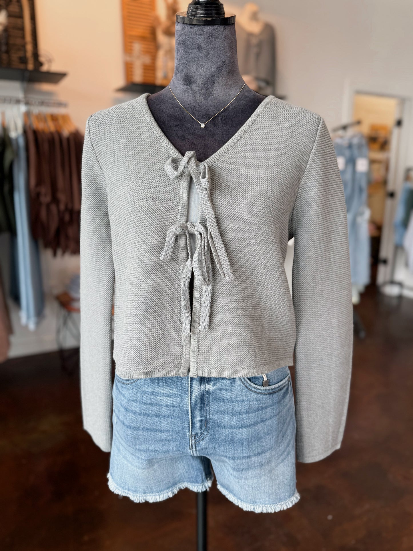 Tie Front Sweater