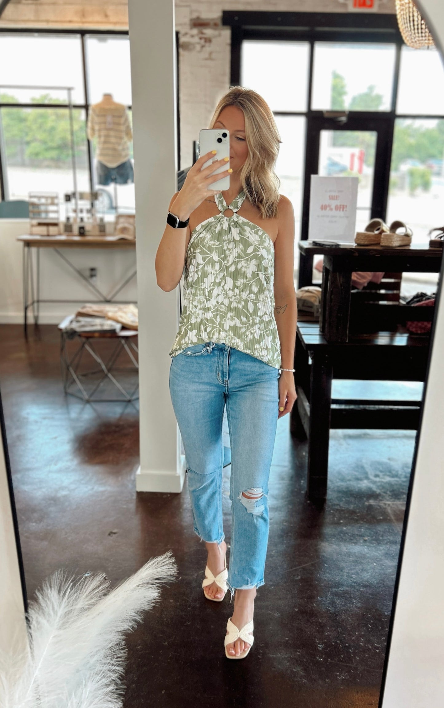 Coastal Town Halter Top