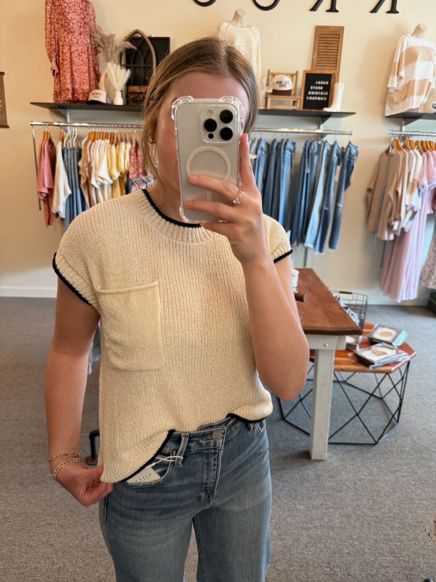 Keeley Knit Detailed Top