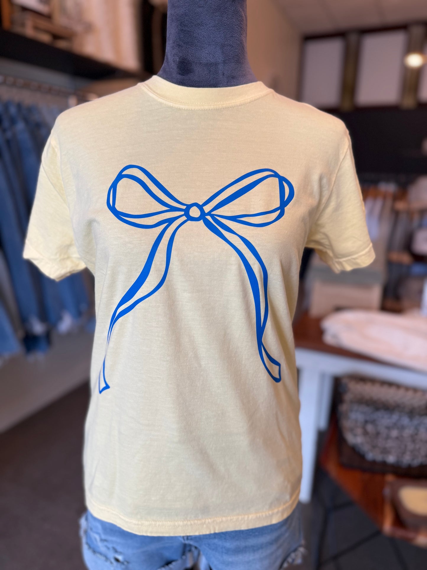 Blue Bow Summer Tee
