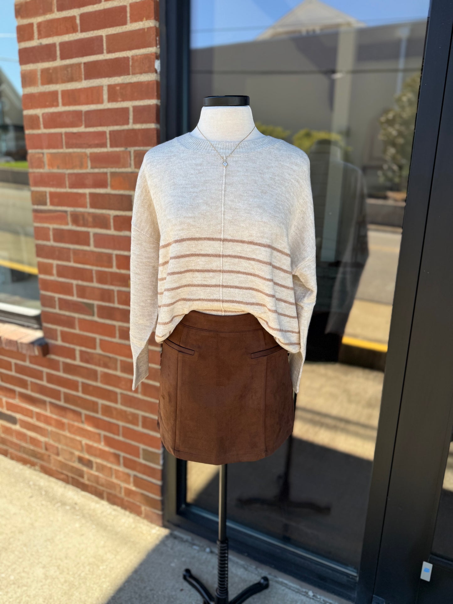 Suede Mini Skirt