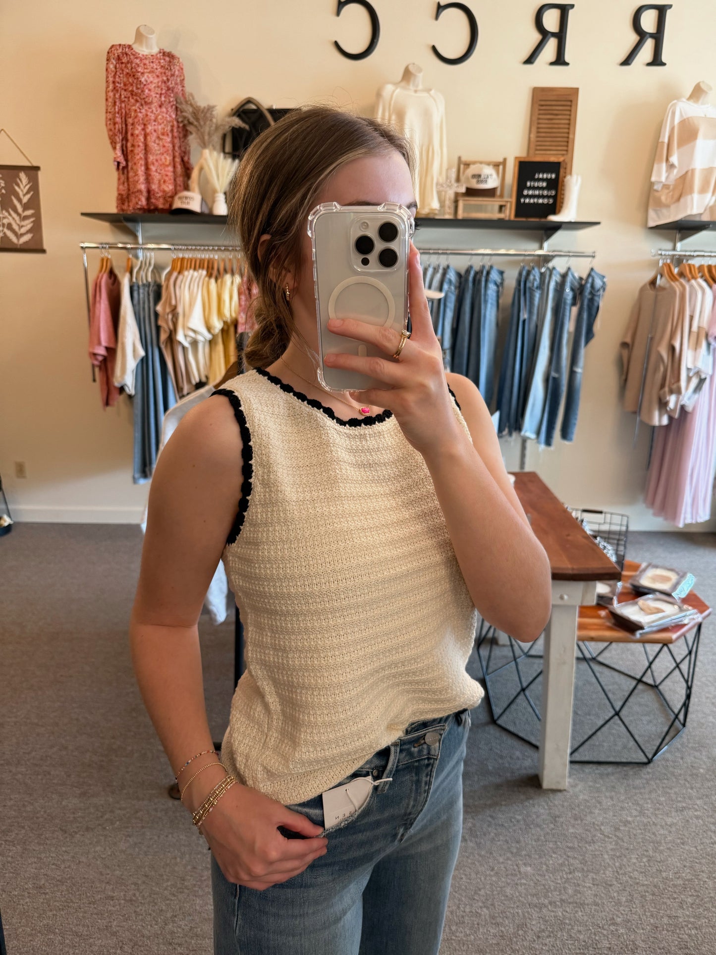 Summer Classic Tank - Ivory