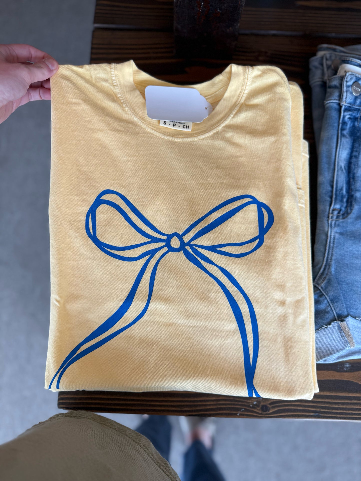 Blue Bow Summer Tee