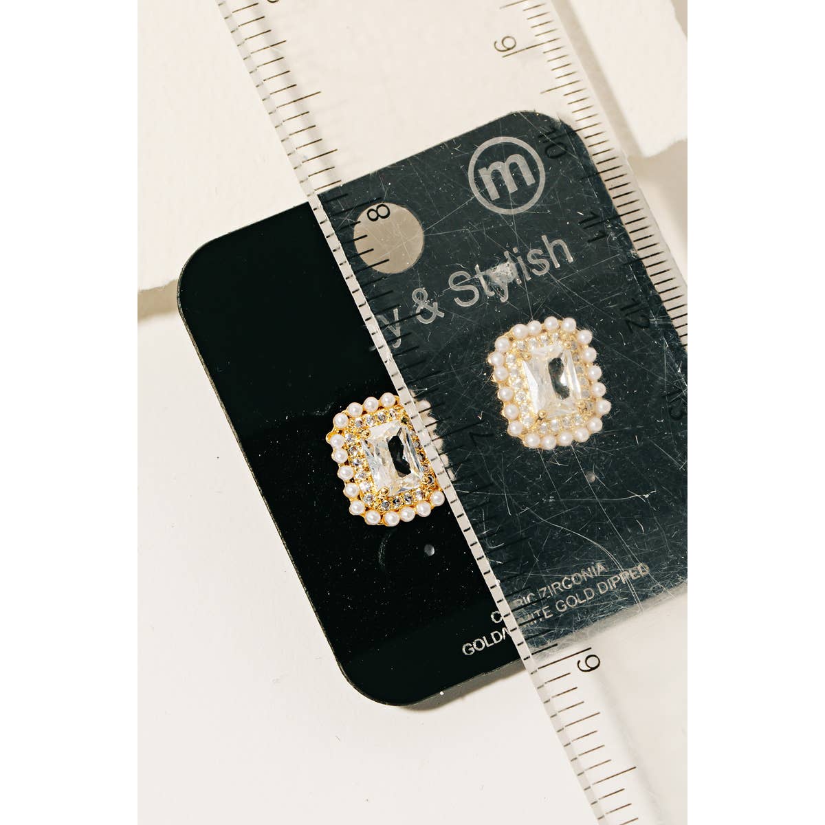 Stainless Steel Pearl Stud EarringS