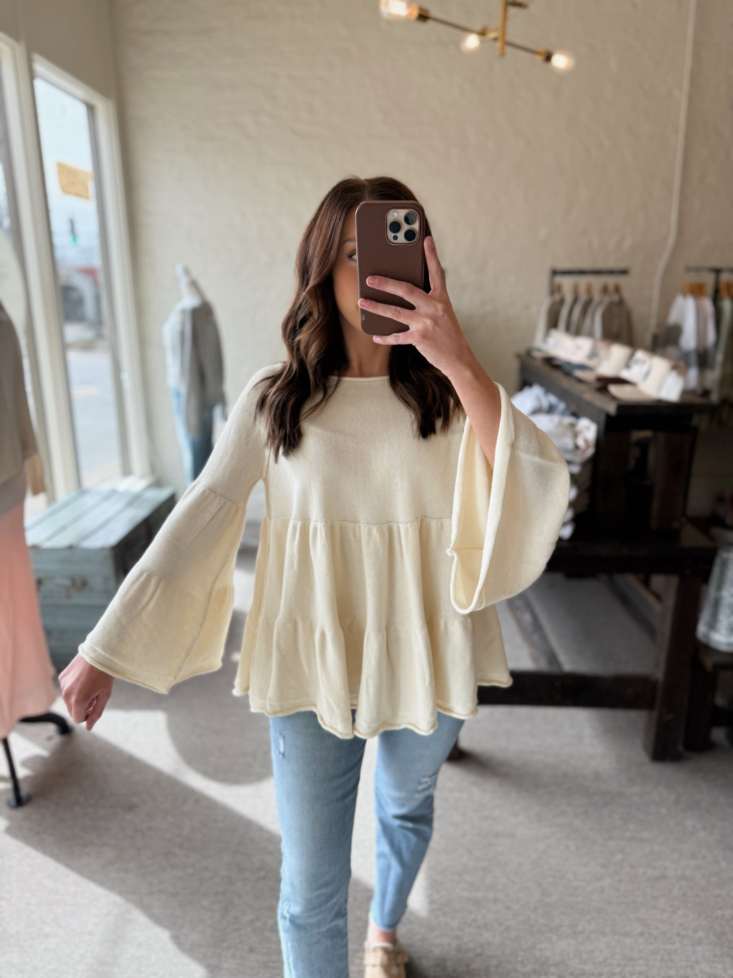 Sayin What I'm Thinkin' Babydoll Top