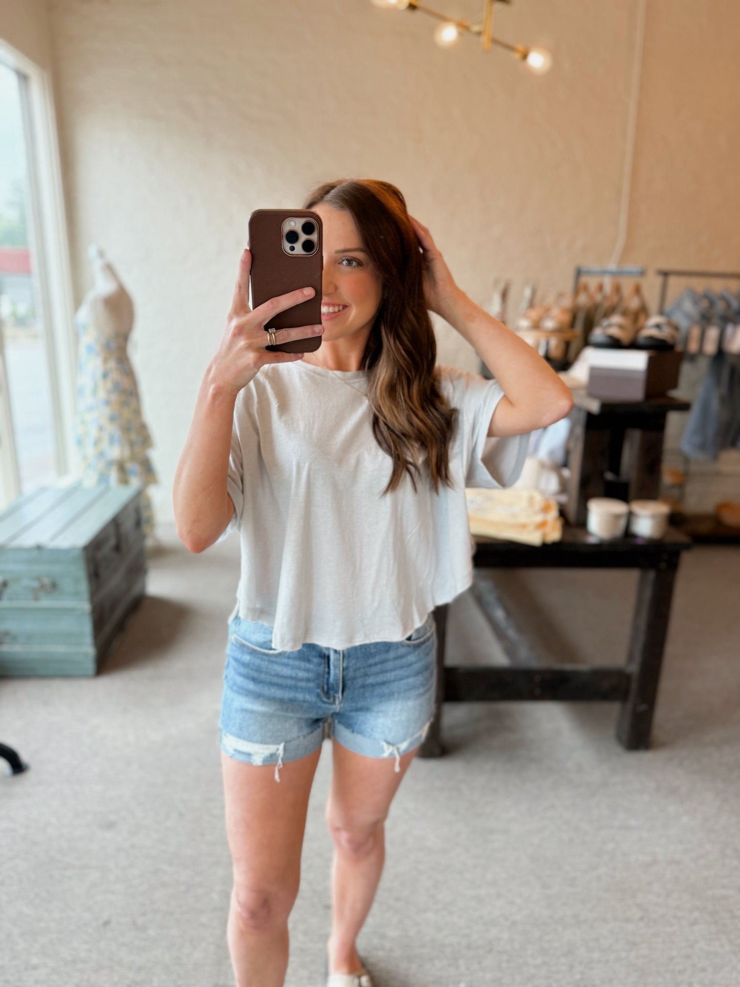 Effortless Exposed Hem Top