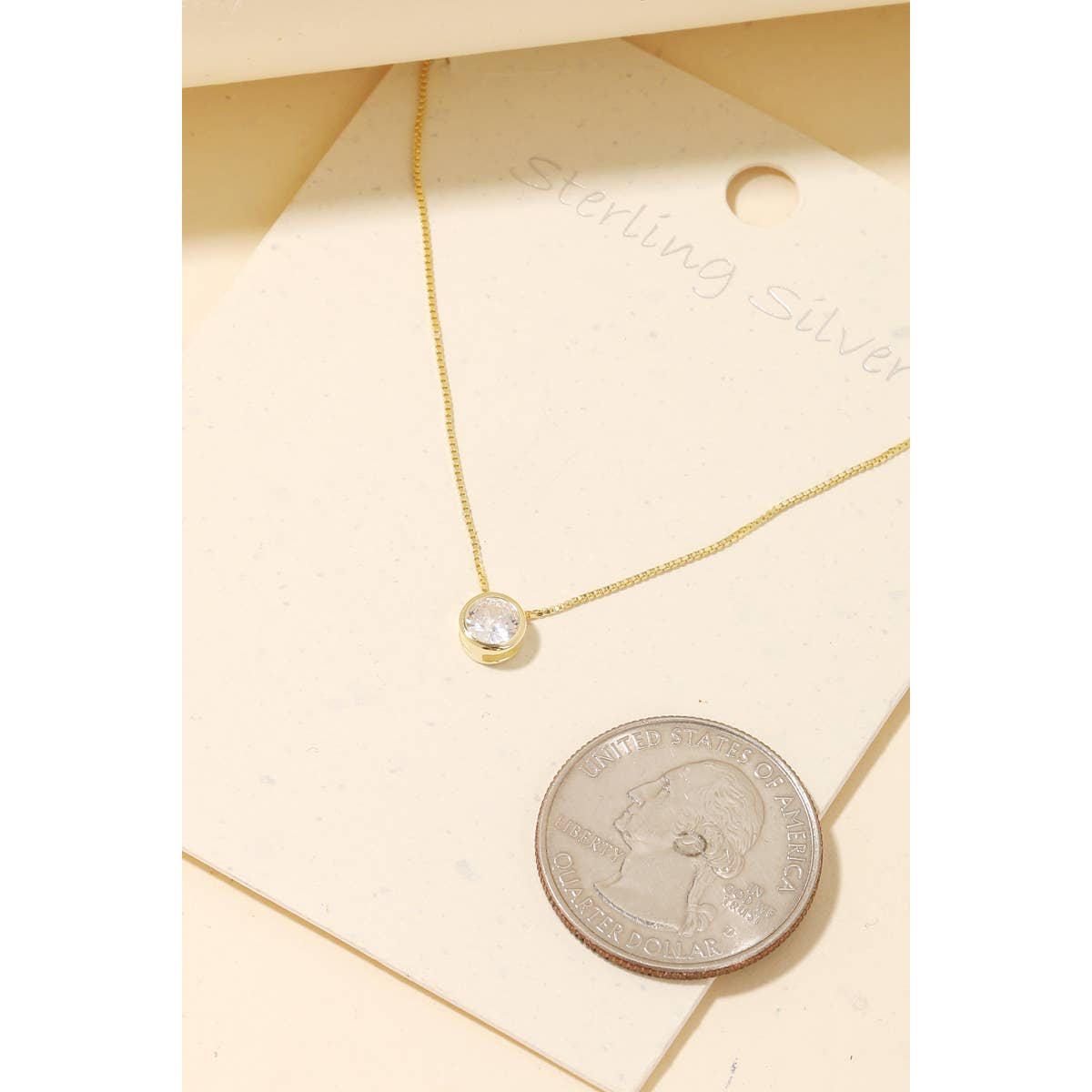 Stud Pendant Necklace