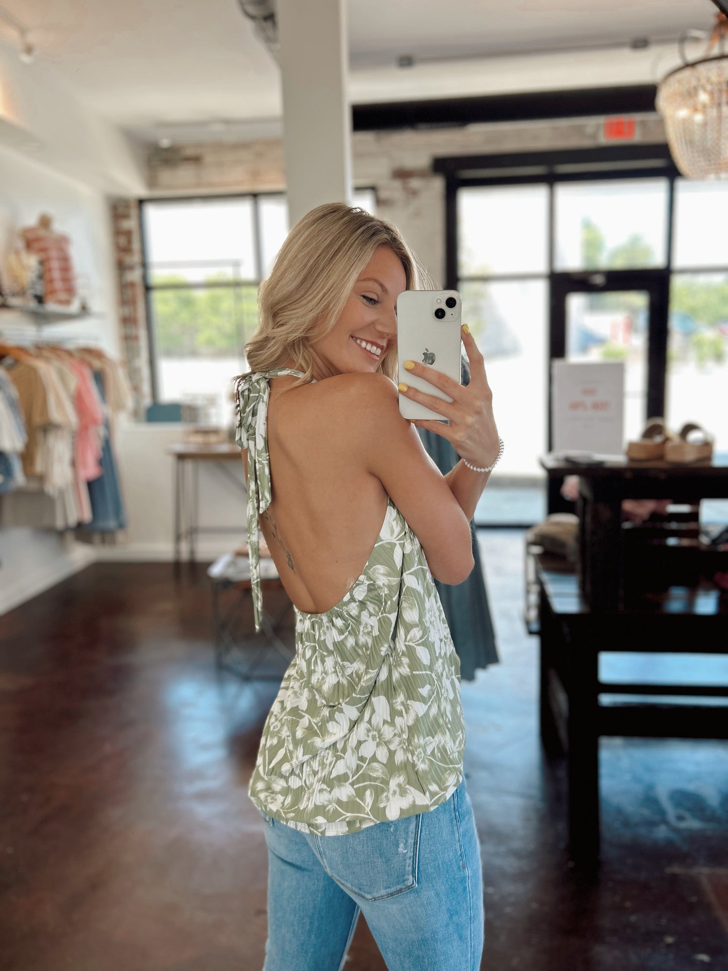 Coastal Town Halter Top