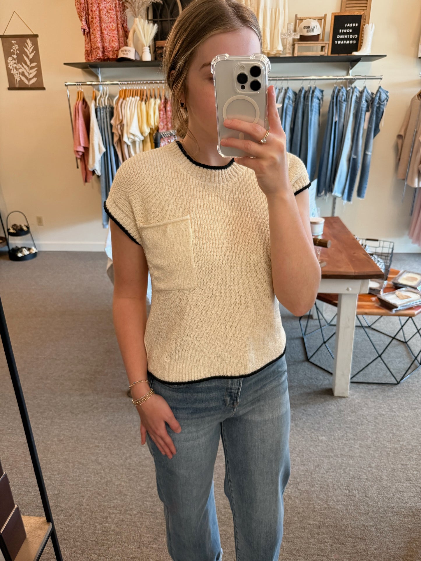 Keeley Knit Detailed Top