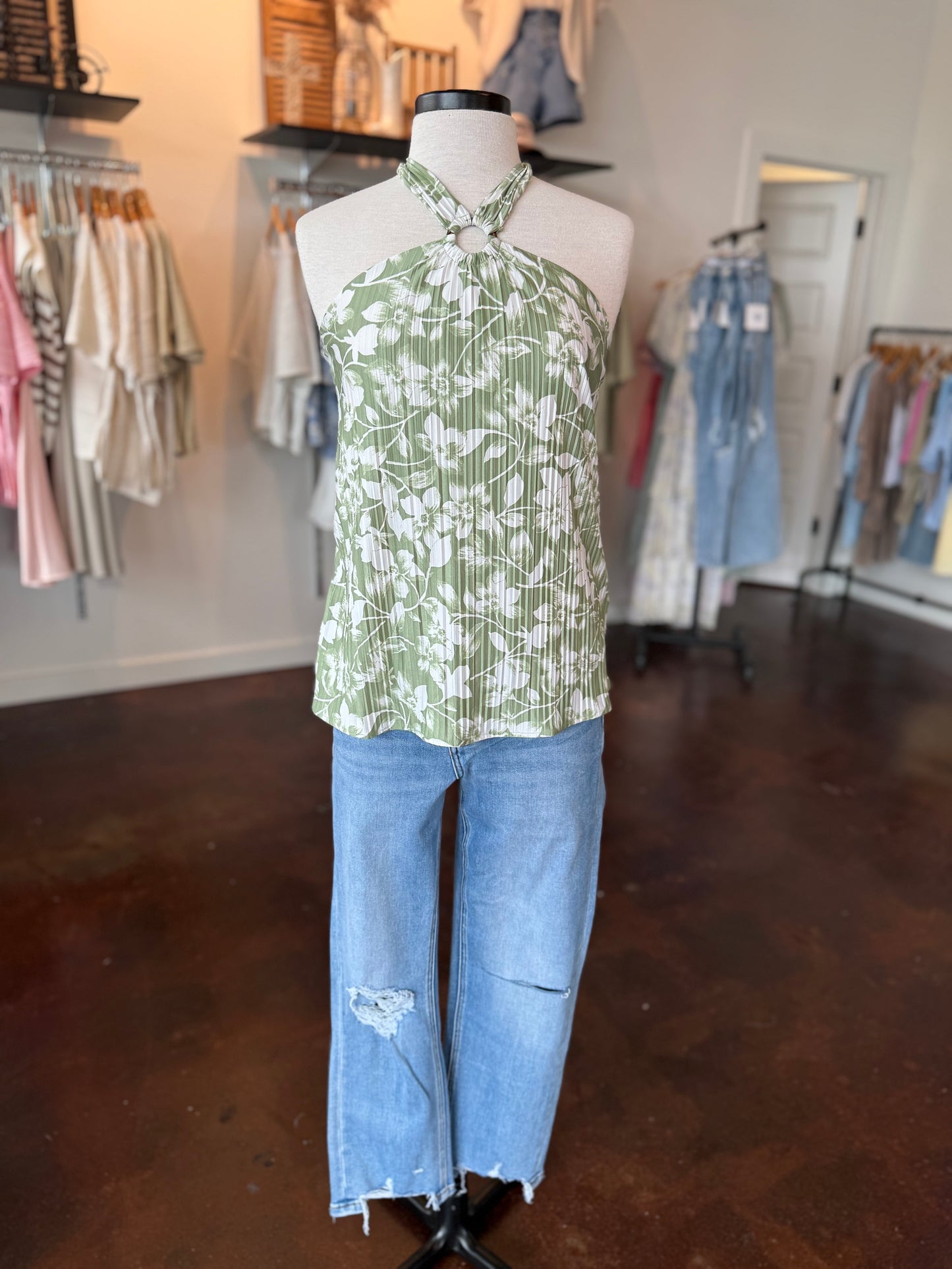 Coastal Town Halter Top