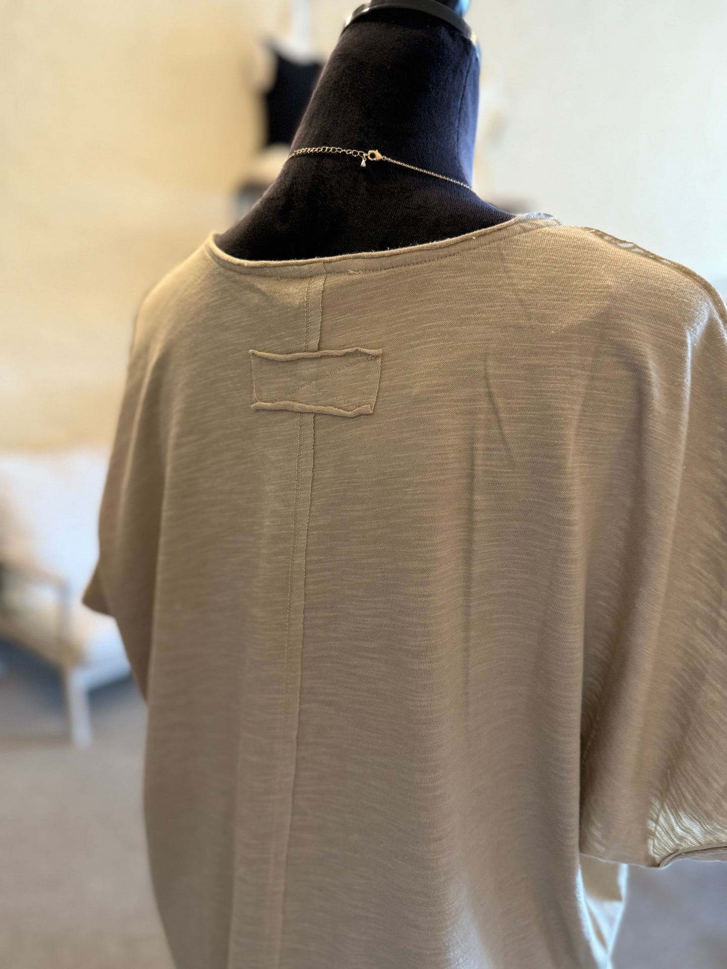Washed Henley Top