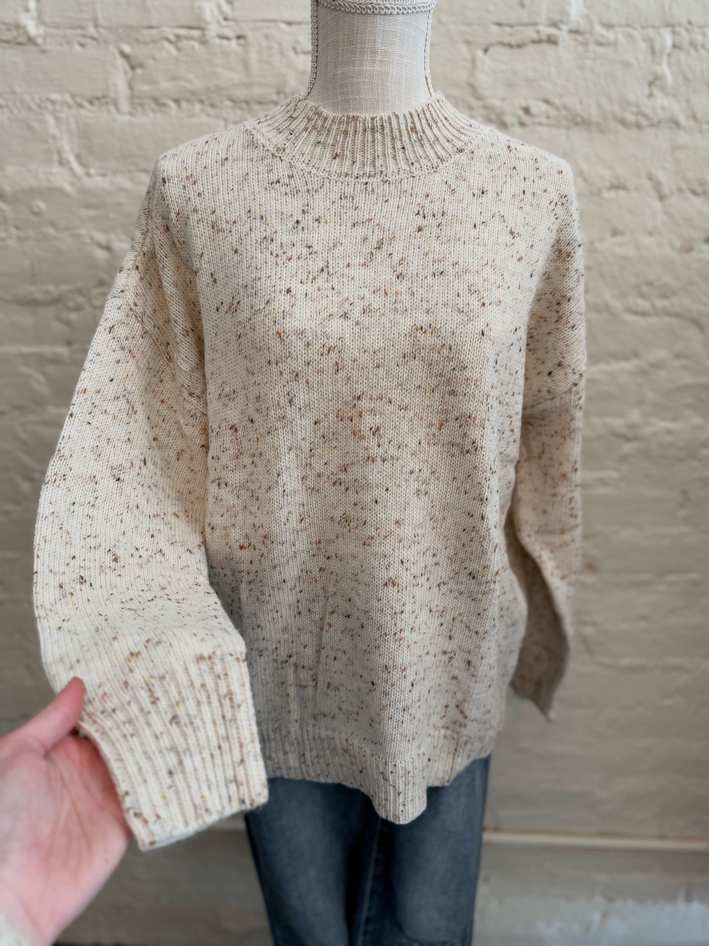 Everyday Speckled Knit Sweater