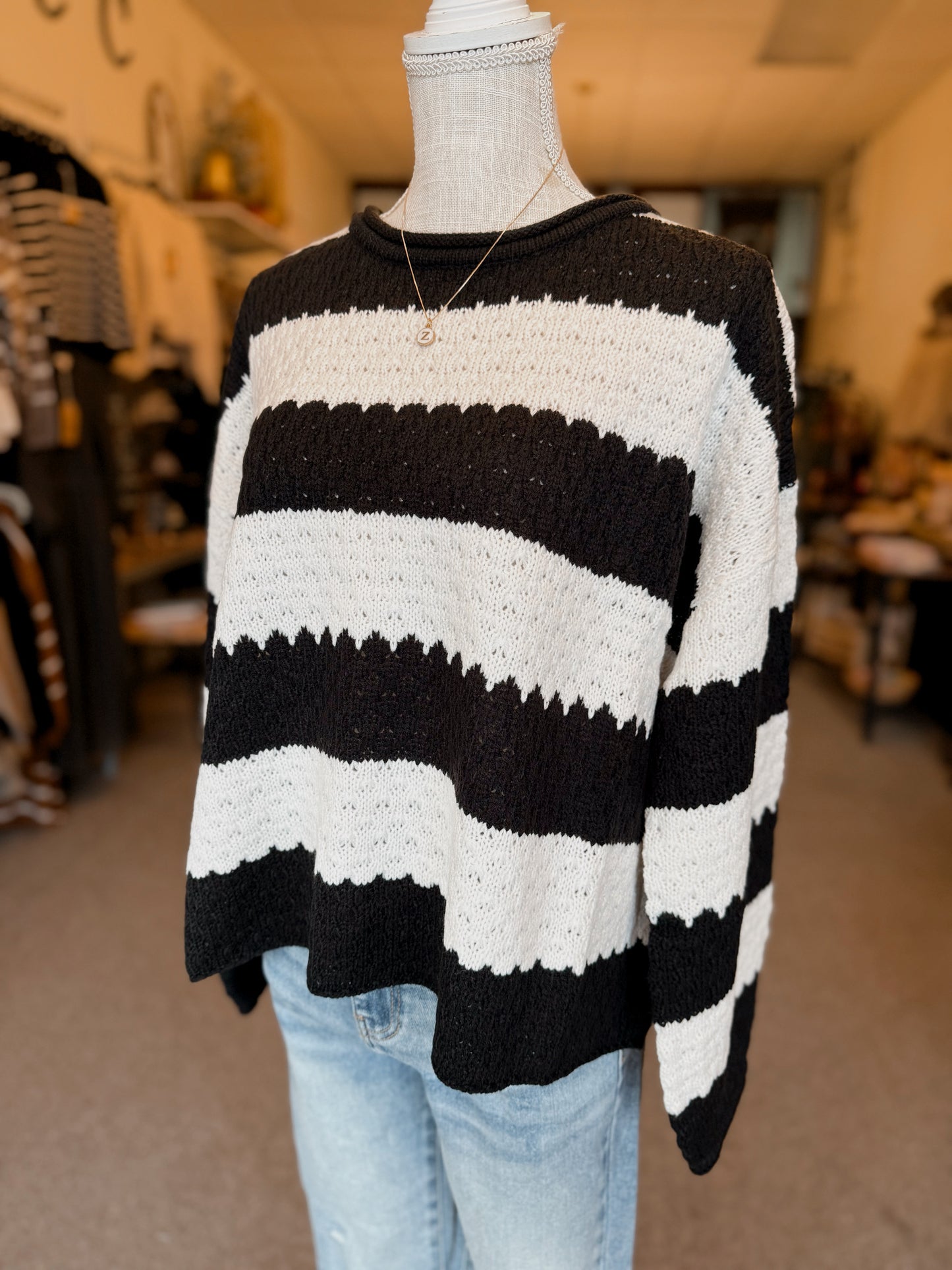 Snowfall Striped Sweater