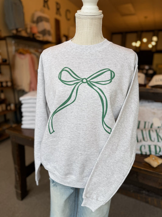 Green Bow Pullover