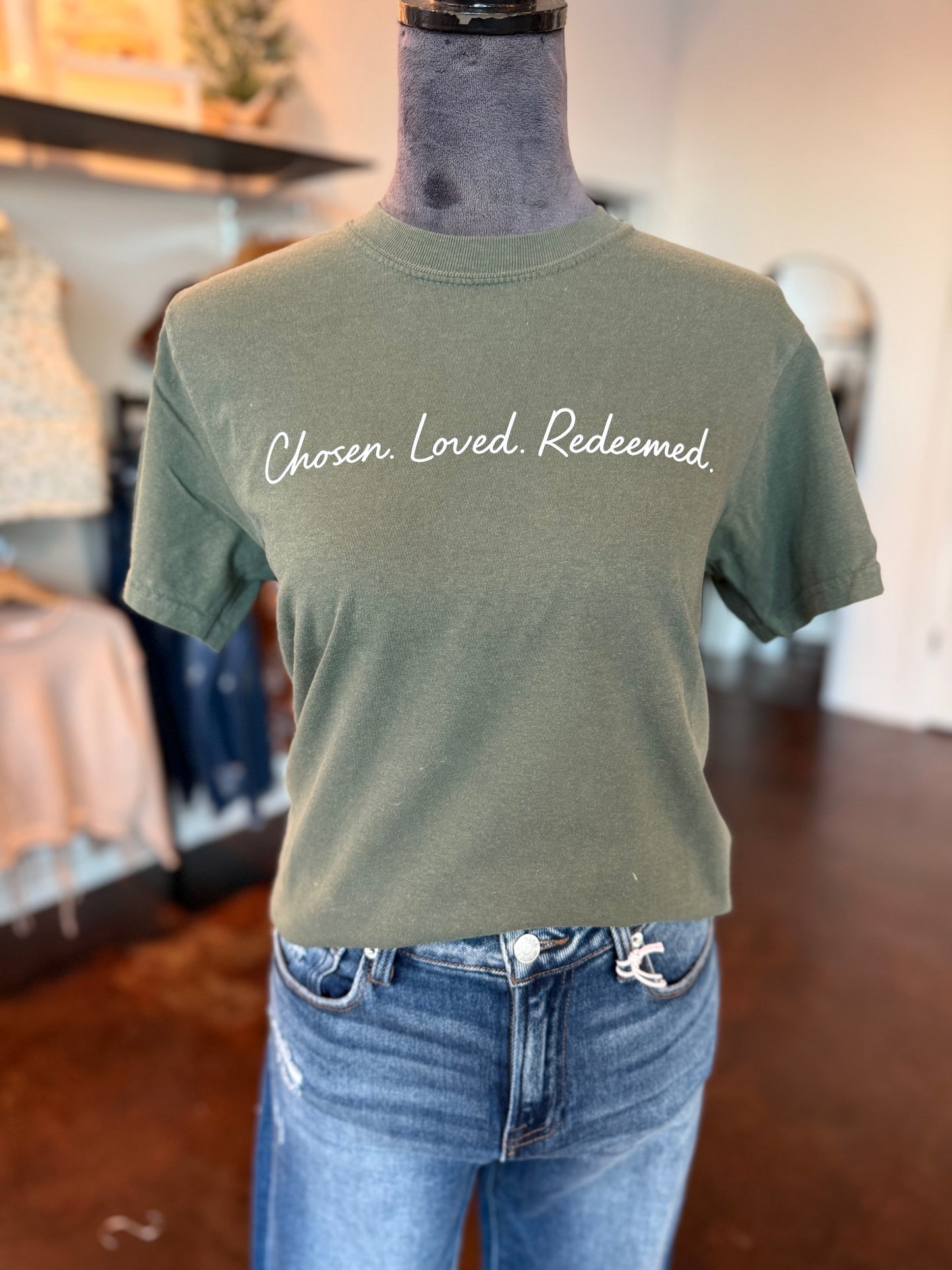 Chosen, Loved, Redeemed Tee