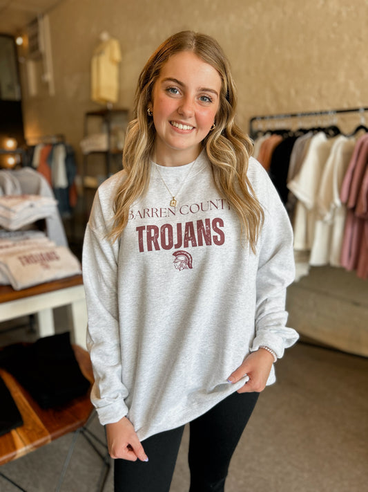 Vintage Style Trojans Pullover