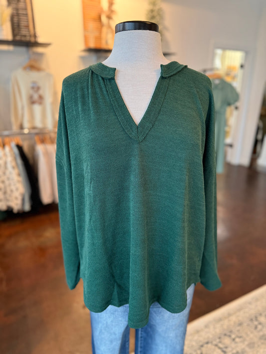 Solid Knit Top (Plus)