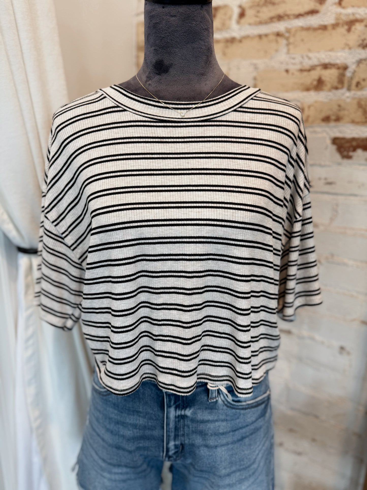 Lined Up Striped Top