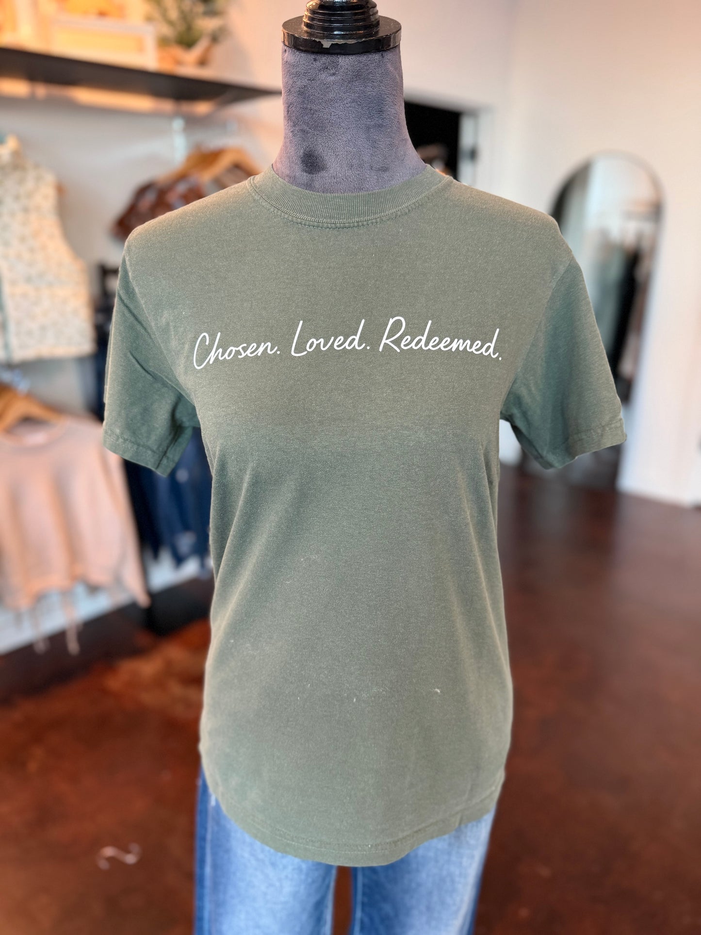 Chosen, Loved, Redeemed Tee