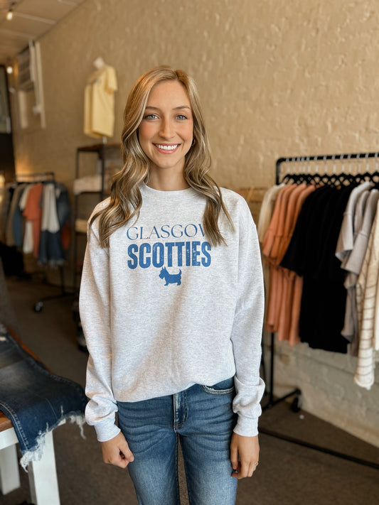 Vintage Style Glasgow Scotties Pullover