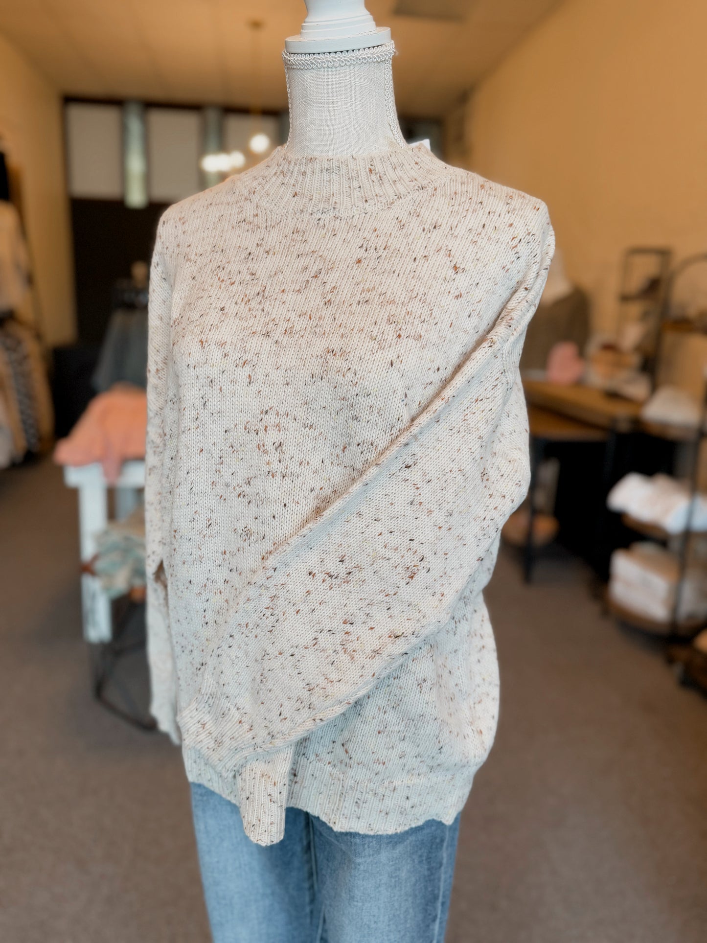 Everyday Speckled Knit Sweater