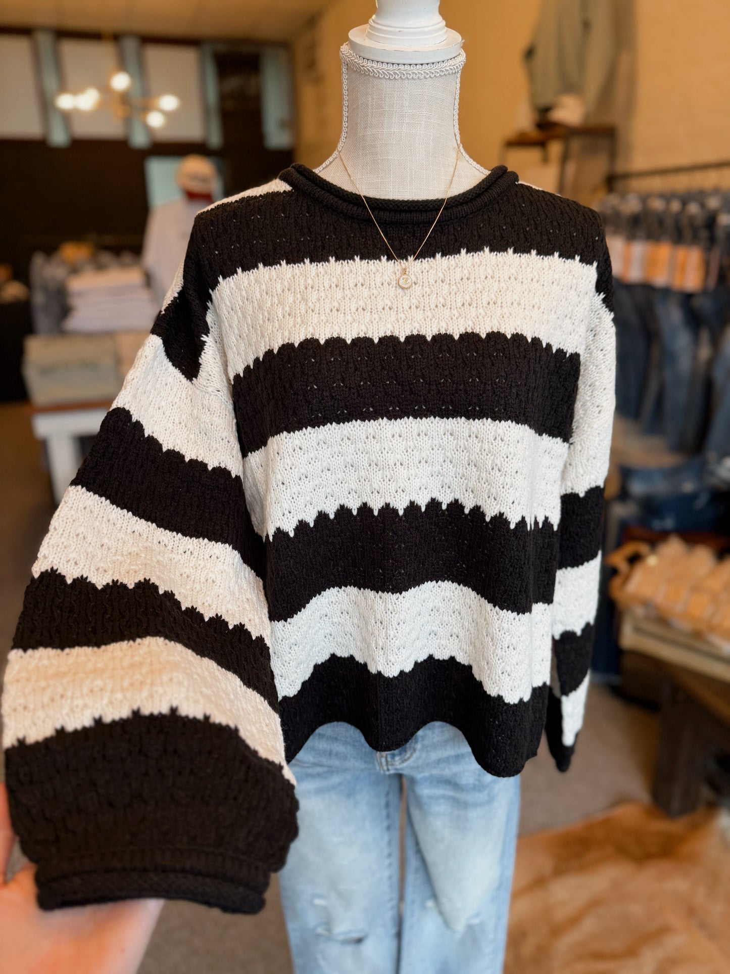 Snowfall Striped Sweater