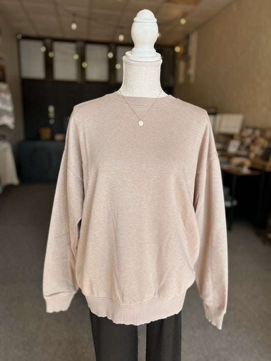 Amber Fleece Washed Pullover