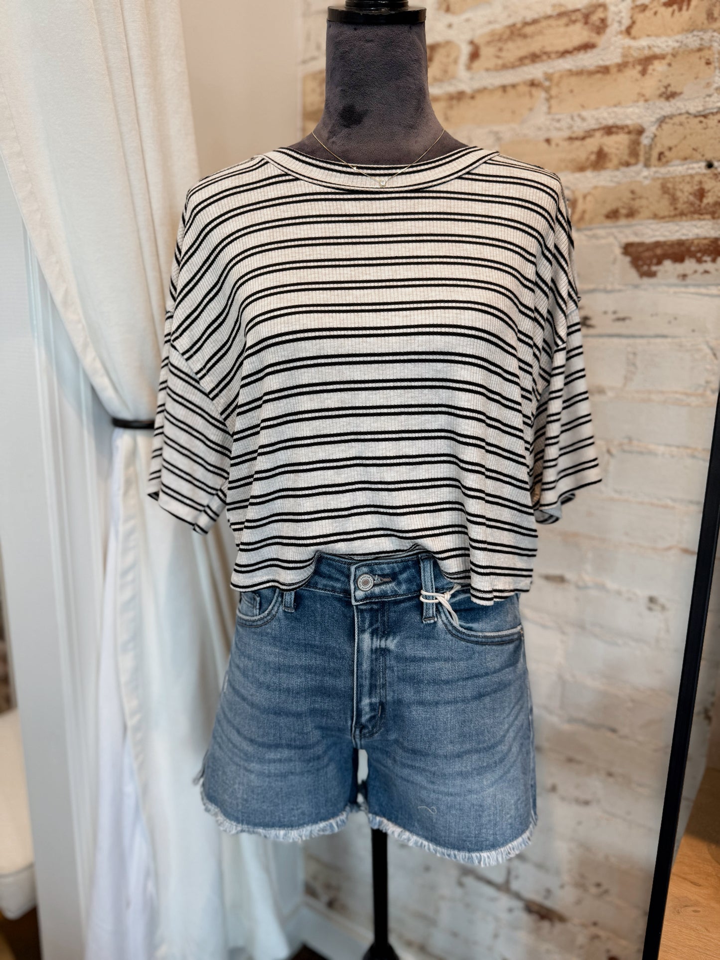 Lined Up Striped Top