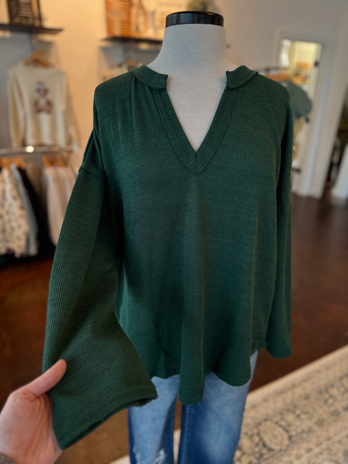 Solid Knit Top (Plus)