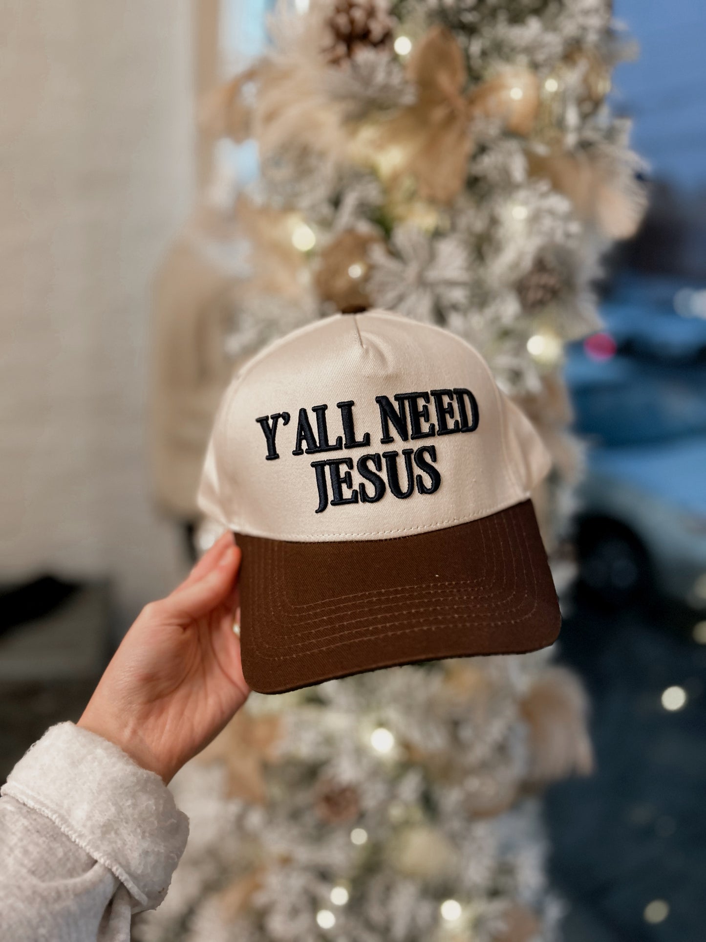 Y'ALL NEED JESUS Embroidered Trucker Hat