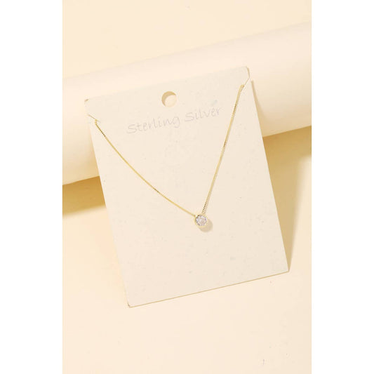 Stud Pendant Necklace